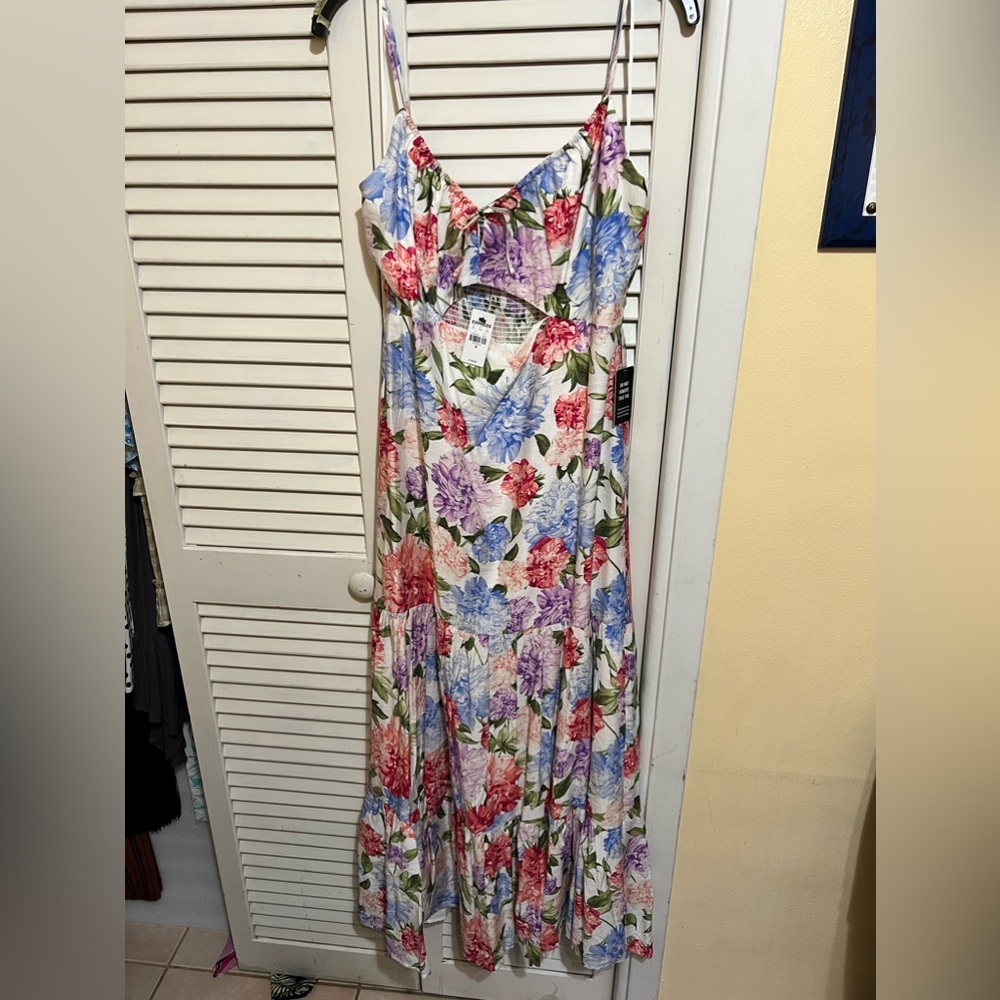 Express multi-colored dress